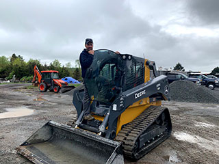 Jeff Baier with the Equipment