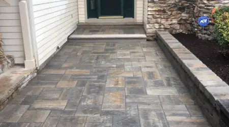 How much does a front paver entry cost?
