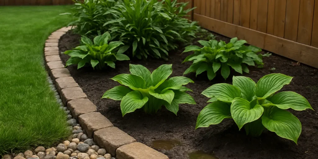 stopping water from pooling in garden beds