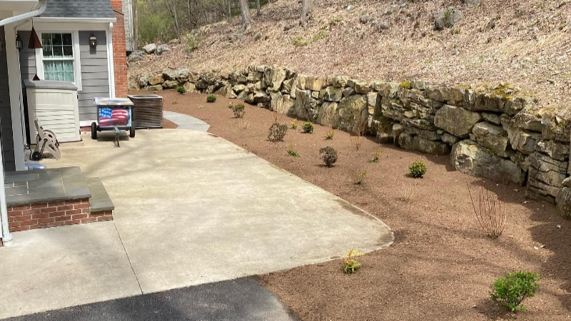 mulch installation after