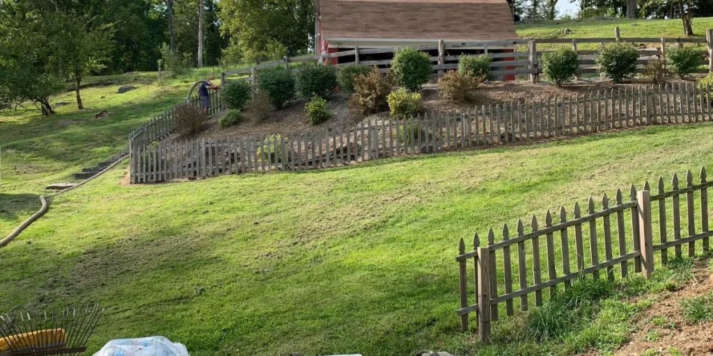 Erosion control sloped lawn Long Valley NJ