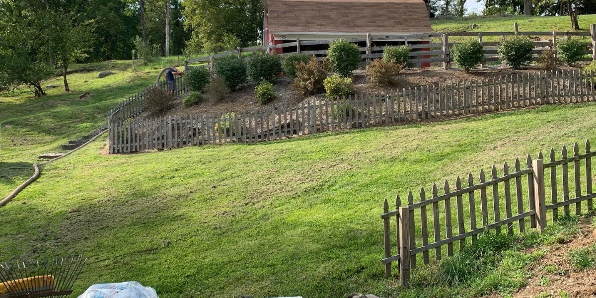 Erosion control sloped lawn Long Valley NJ